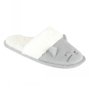 GIFT SET LADIES CAT SLIPPERS WITH EYE MASK